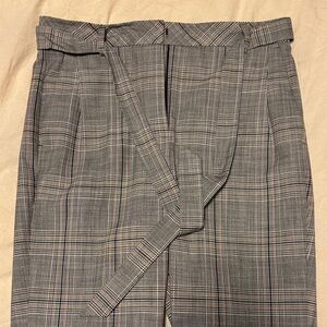RW&CO. Black and Gray Plaid Trousers